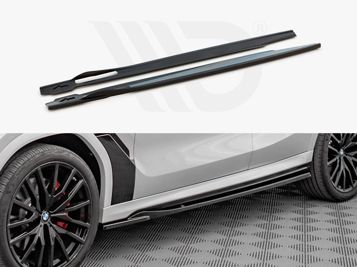 BMW X6 M-pack G06 (2019-) Side Skirts Diffusers - Maxton Design