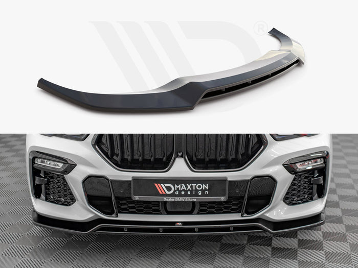 BMW X6 M-pack G06 (2019-) Front Splitter V.2 - Maxton Design