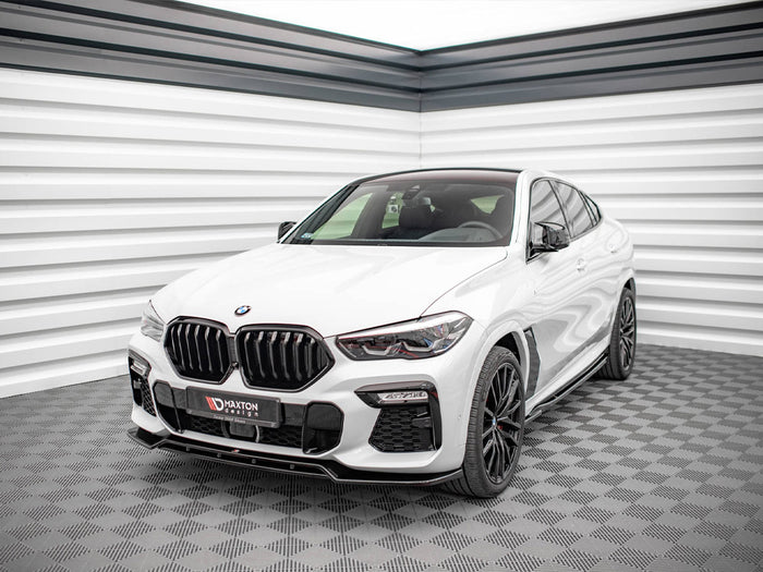 BMW X6 M-pack G06 (2019-) Front Splitter V.2 - Maxton Design
