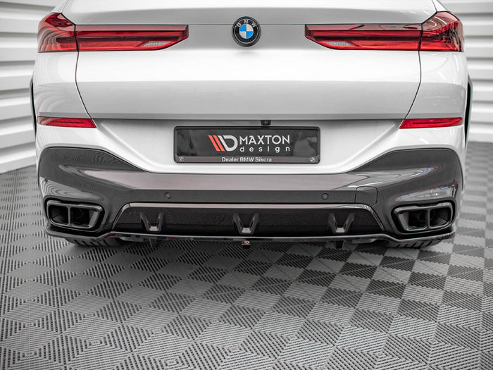 BMW X6 M-pack G06 (2019-) Central Rear Splitter - Maxton Design