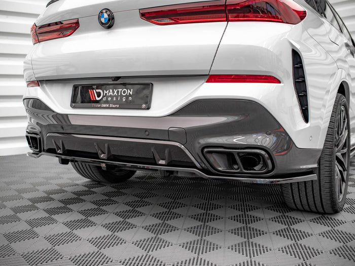 BMW X6 M-pack G06 (2019-) Central Rear Splitter - Maxton Design