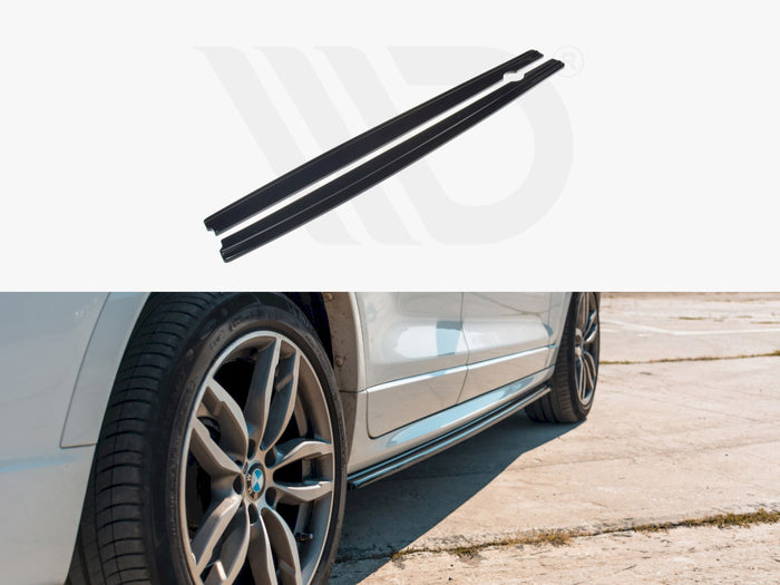 BMW X3 F25 M-pack Facelift (2014-2017) Side Skirts Diffusers - Maxton Design