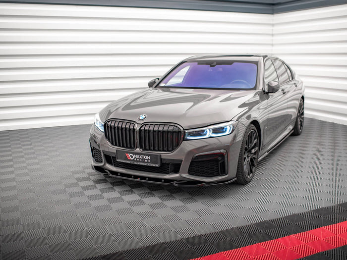 BMW 7 G11 M-pack Facelift (2019-) Front Splitter V.2 - Maxton Design