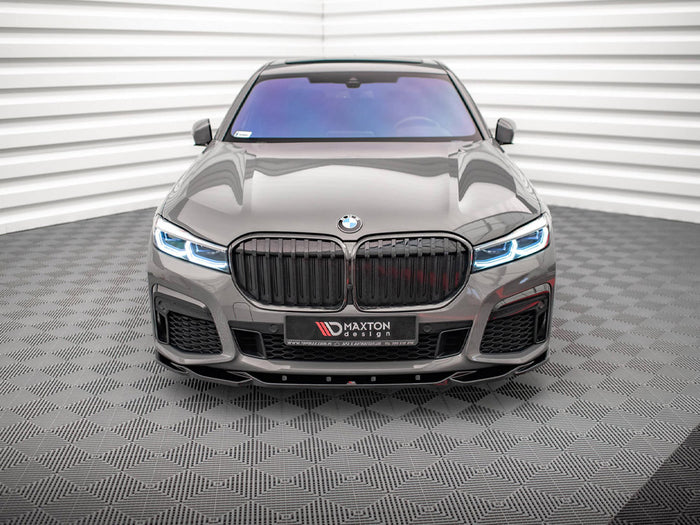 BMW 7 G11 M-pack Facelift (2019-) Front Splitter V.2 - Maxton Design