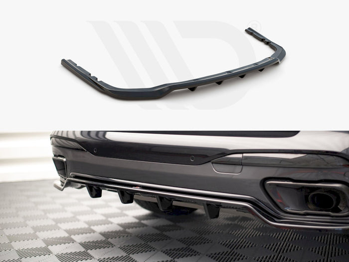 BMW X7 G07 (2018-) Central Rear Splitter - Maxton Design