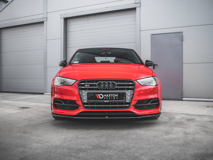 Audi S3 / A3 S-line 8V Sedan / Cabrio (2013-2016) Front Splitter V.1 - Maxton Design