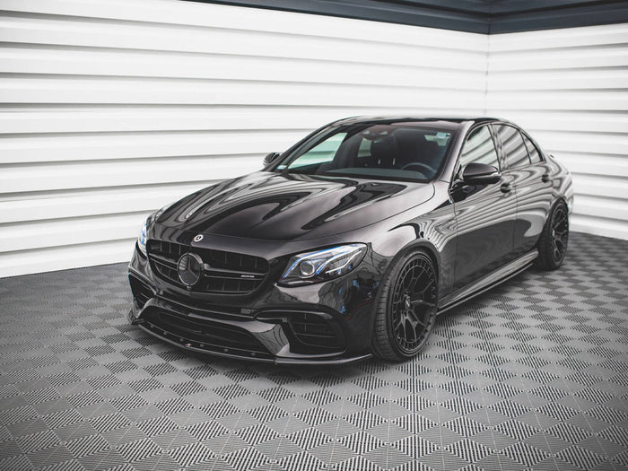 Mercedes E63 AMG Estate/sedan S213/W213 (2017-2021) Front Splitter V.3 - Maxton Design