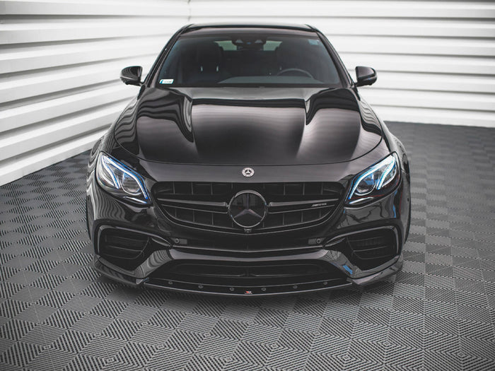 Mercedes E63 AMG Estate/sedan S213/W213 (2017-2021) Front Splitter V.3 - Maxton Design