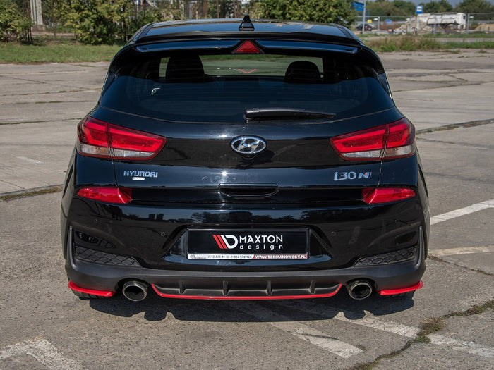 Hyundai I30 MK3 N (Red) (2017-2020) Rear Side Splitters V2 - Maxton Design