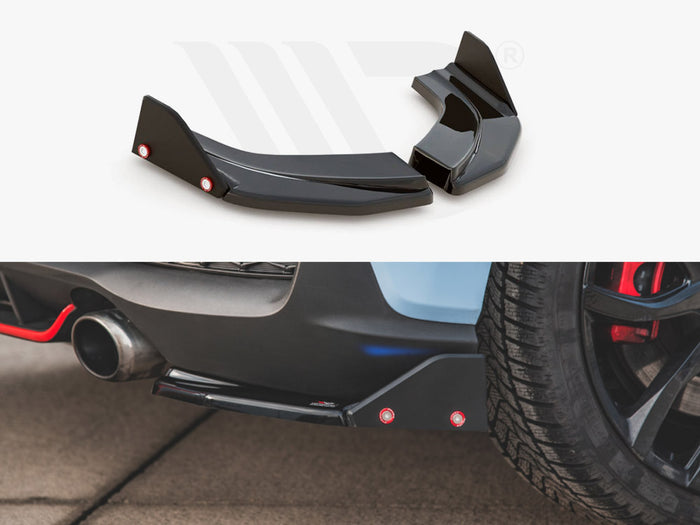 Hyundai I30 N Mk3 Hatchback Rear Side Splitters V.6 + Flaps - Maxton Design