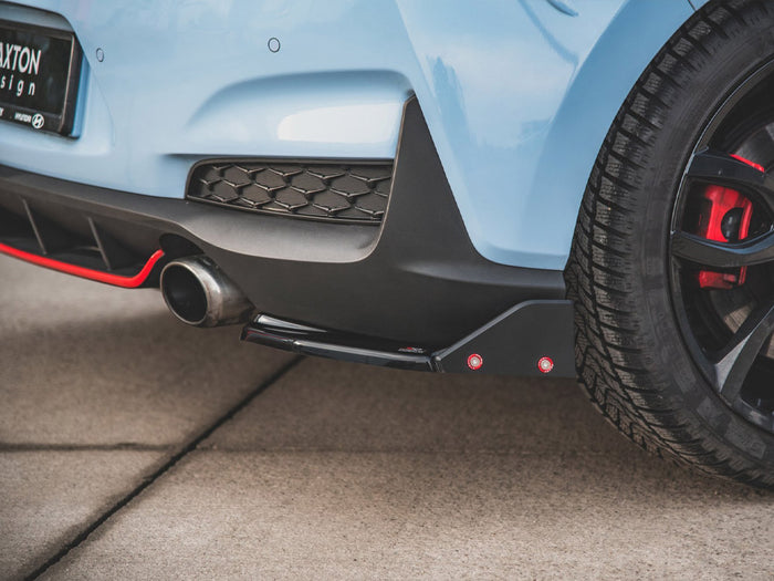 Hyundai I30 N Mk3 Hatchback Rear Side Splitters V.6 + Flaps - Maxton Design