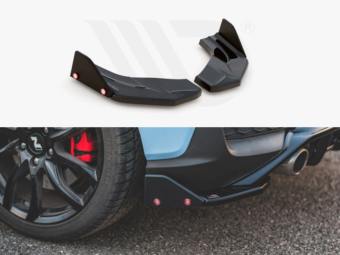 Hyundai I30 N Mk3 Hatchback Rear Side Splitters V.7 + Flaps - Maxton Design
