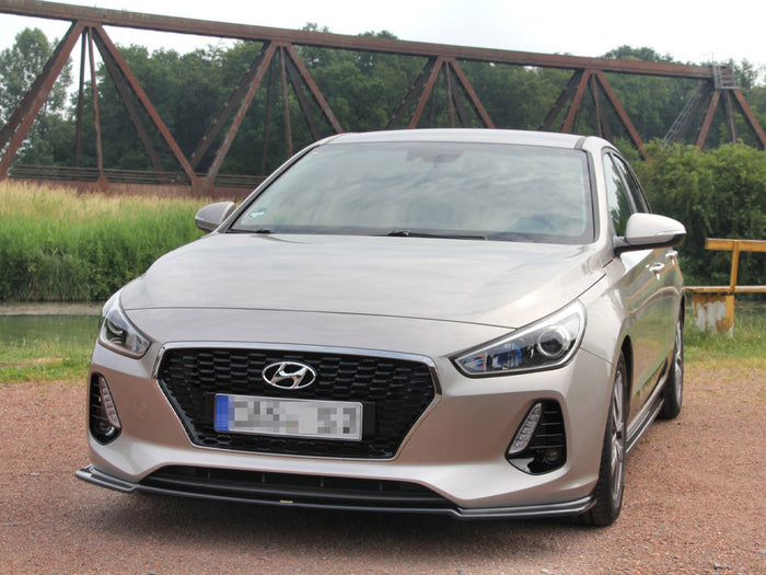 Hyundai I30 MK3 Hatchback (2017-UP) Front Splitter V.1 - Maxton Design
