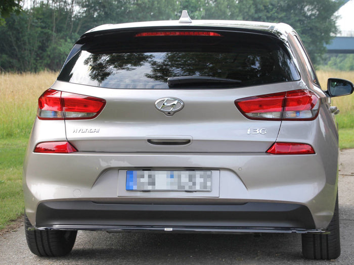 Hyundai I30 MK3 Hatchback (2017-UP) Central Rear Splitter - Maxton Design