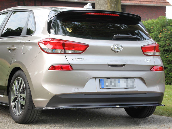 Hyundai I30 MK3 Hatchback (2017-UP) Central Rear Splitter - Maxton Design