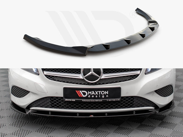 Mercedes A W176 (2012-2015) Front Splitter V.1 - Maxton Design