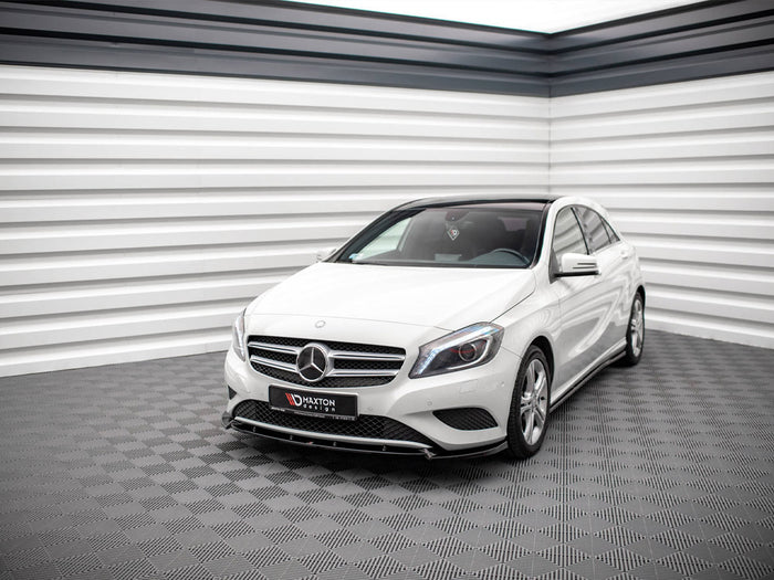 Mercedes A W176 (2012-2015) Front Splitter V.1 - Maxton Design