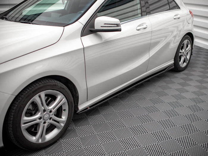 Mercedes A W176 (2012-2015) Side Skirts Diffusers V.1 - Maxton Design