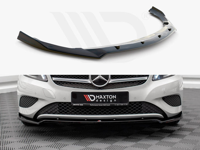Mercedes A W176 (2012-2015) Front Splitter V.2 - Maxton Design