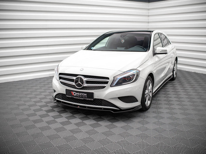 Mercedes A W176 (2012-2015) Front Splitter V.2 - Maxton Design