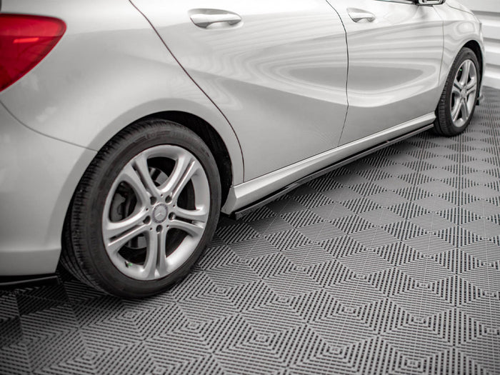 Mercedes A W176 (2012-2015) Side Skirts Diffusers V.2 - Maxton Design