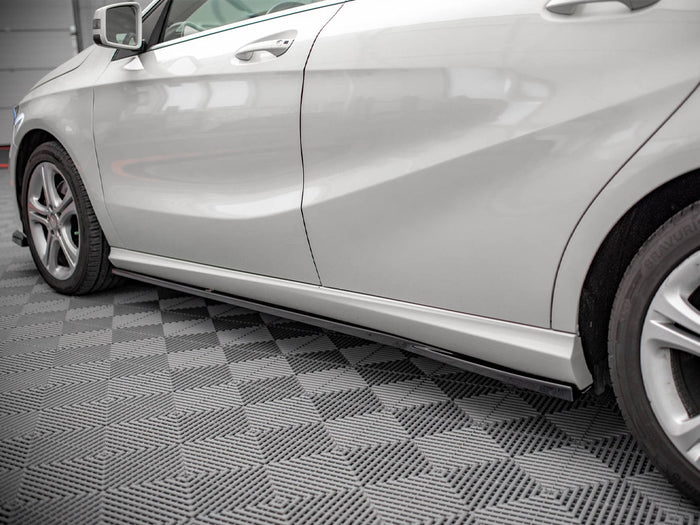 Mercedes A W176 (2012-2015) Side Skirts Diffusers V.2 - Maxton Design