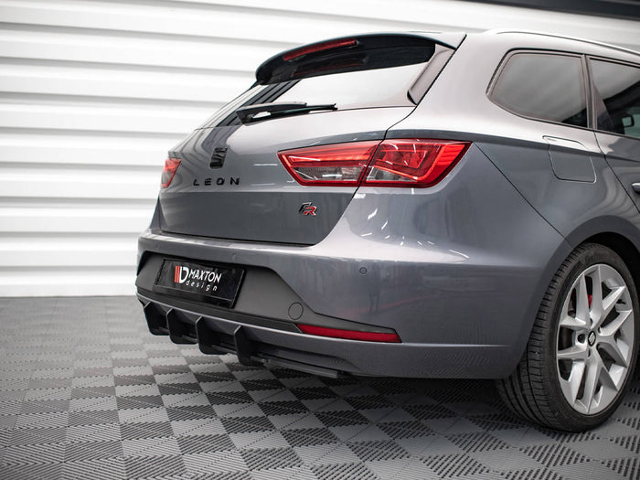 Seat Leon FR Sportstourer MK3 (2012-2016) Street PRO Rear Diffuser - Maxton Design