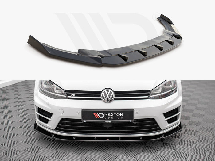 VW Golf R MK7 (2013-2016) Front Splitter V.4 - Maxton Design