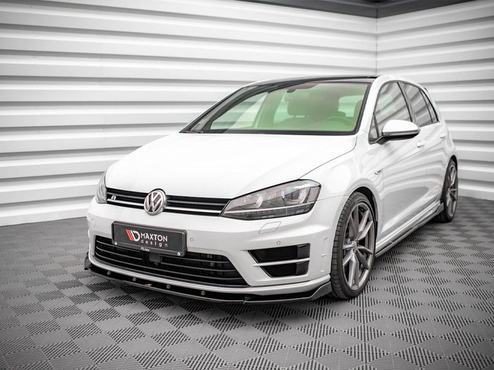 VW Golf R MK7 (2013-2016) Front Splitter V.4 - Maxton Design