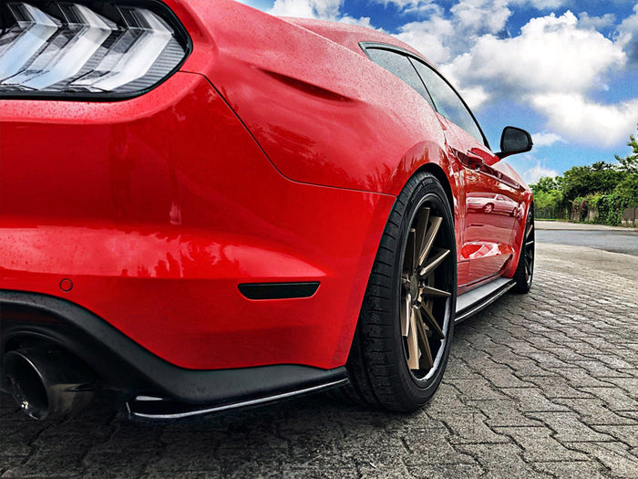Ford Mustang MK6 Facelift (2017-) Rear Side Splitters - Maxton Design