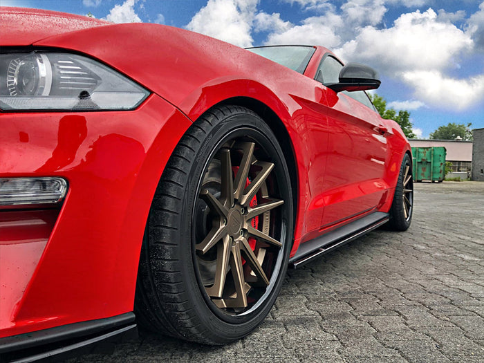 Ford Mustang MK6 Facelift (2017-) Side Skirts Diffusers - Maxton Design