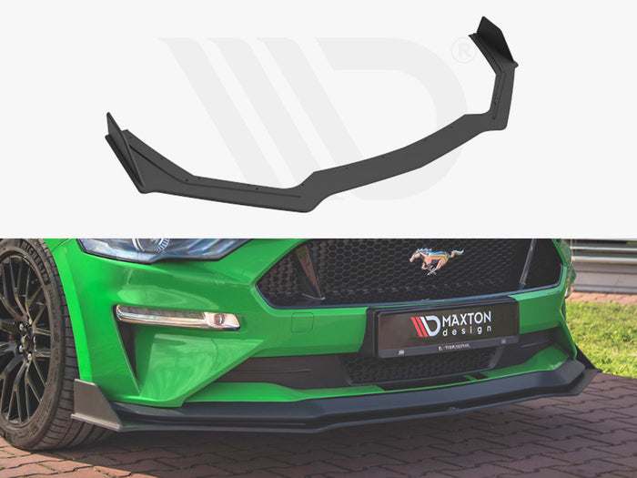 Ford Mustang GT MK6 Facelift (2017-) Street PRO Front Splitter V.2 - Maxton Design