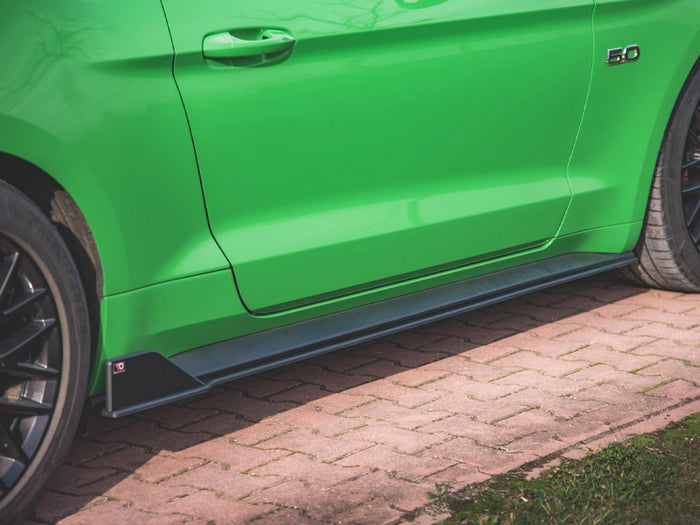 Ford Mustang GT MK6 Facelift (2017-) Street PRO Side Skirts Diffusers V.2 - Maxton Design