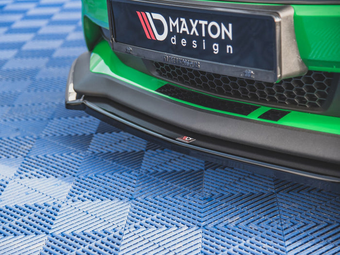 Ford Mustang GT Mk6 Facelift Front Splitter V.2 + Flaps - Maxton Design