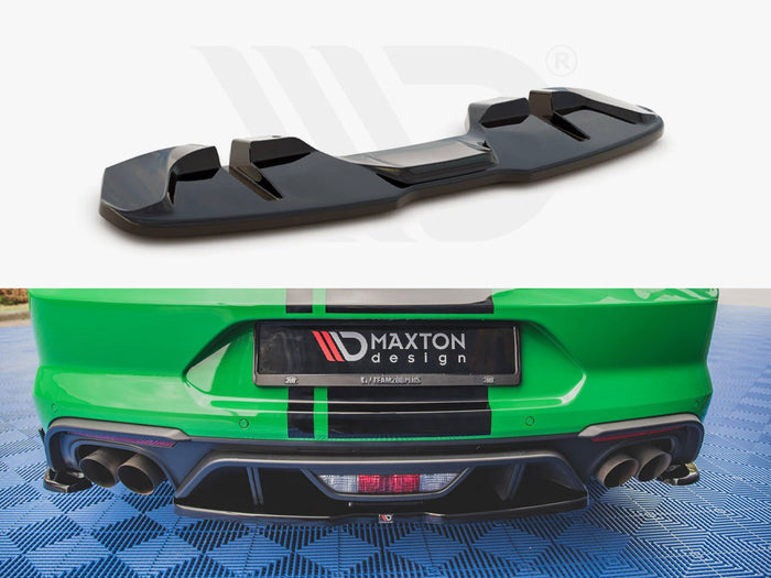 Ford Mustang GT MK6 Facelift (2017-) Central Rear Splitter - Maxton Design