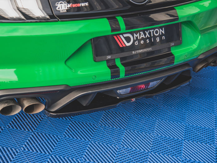 Ford Mustang GT MK6 Facelift (2017-) Central Rear Splitter - Maxton Design