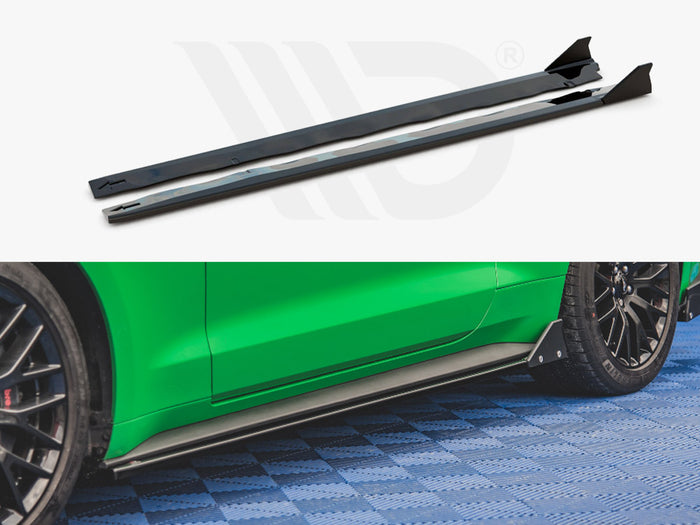 Ford Mustang GT MK6 Facelift (2017-) Side Skirts Diffusers - Maxton Design