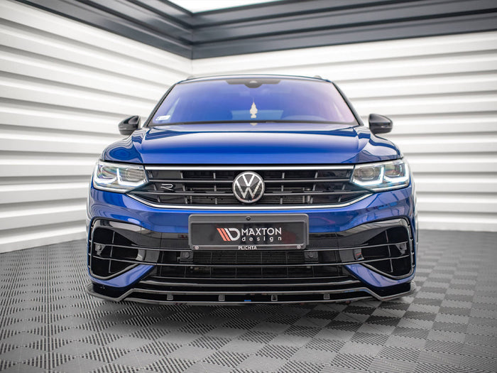 VW Tiguan R / R-line MK2 Facelift (2020-) Front Splitter V.1 - Maxton Design