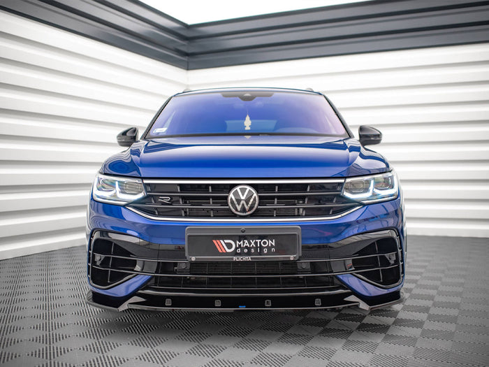 VW Tiguan R / R-line MK2 Facelift (2020-) Front Splitter V.2 - Maxton Design