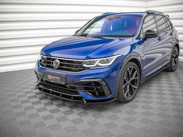 VW Tiguan R / R-line MK2 Facelift (2020-) Front Splitter V.2 - Maxton Design