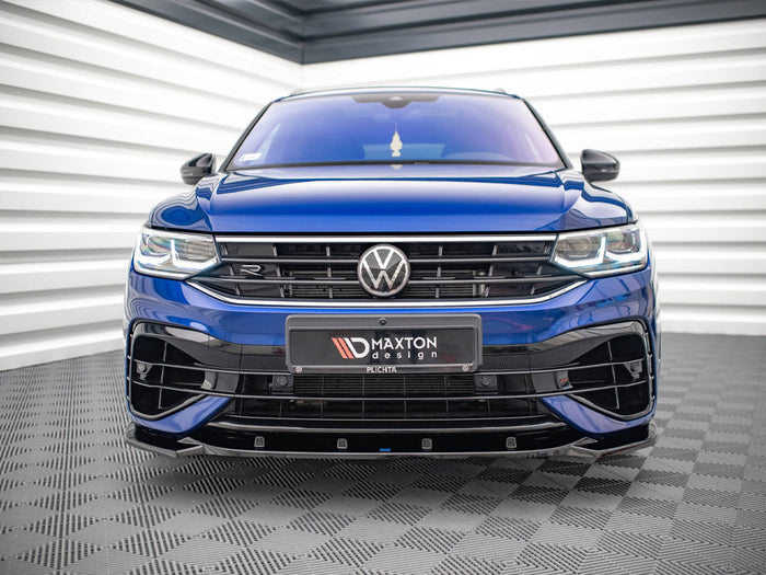 VW Tiguan R / R-line MK2 Facelift (2020-) Front Splitter V.3 - Maxton Design