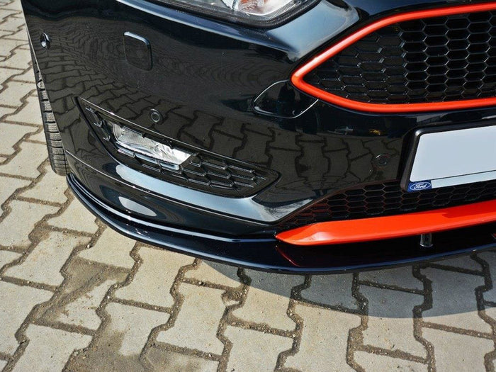 Ford Focus 3 St-line (Facelift) 2015-2018 Front Splitter V.1 - Maxton Design