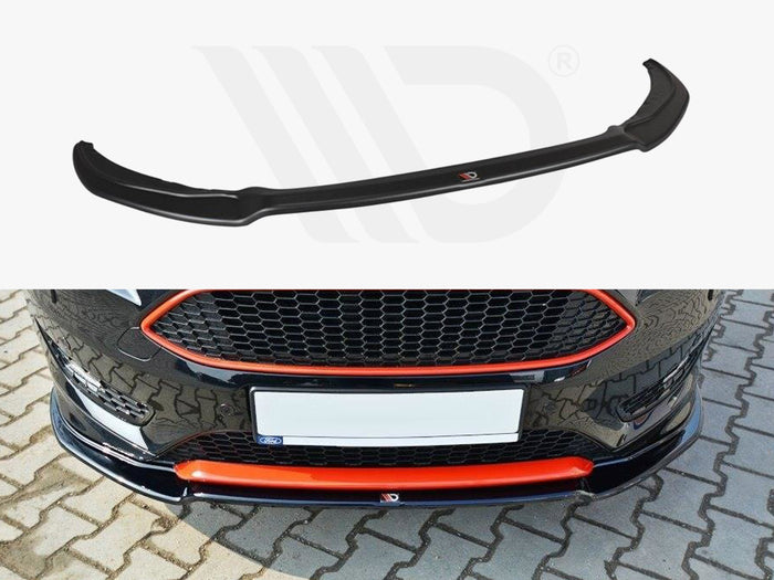 Ford Focus 3 St-line (Facelift) 2015-2018 Front Splitter V.2 - Maxton Design