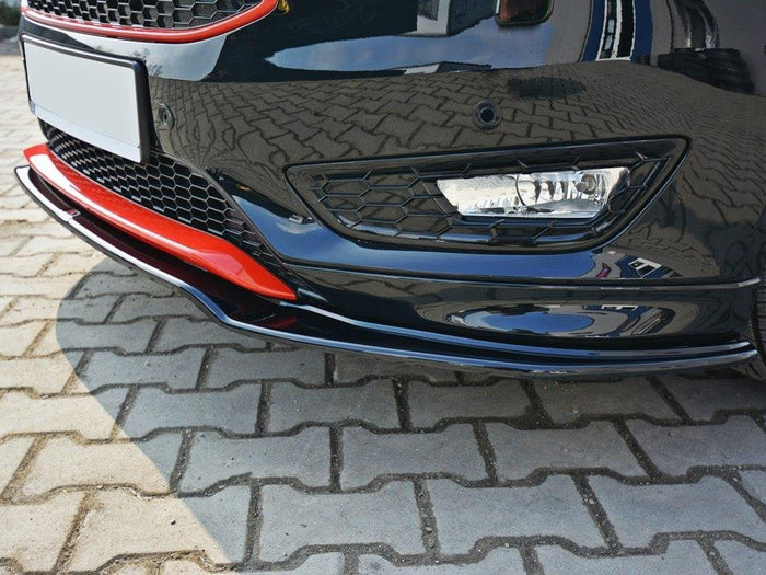 Ford Focus 3 St-line (Facelift) 2015-2018 Front Splitter V.2 - Maxton Design