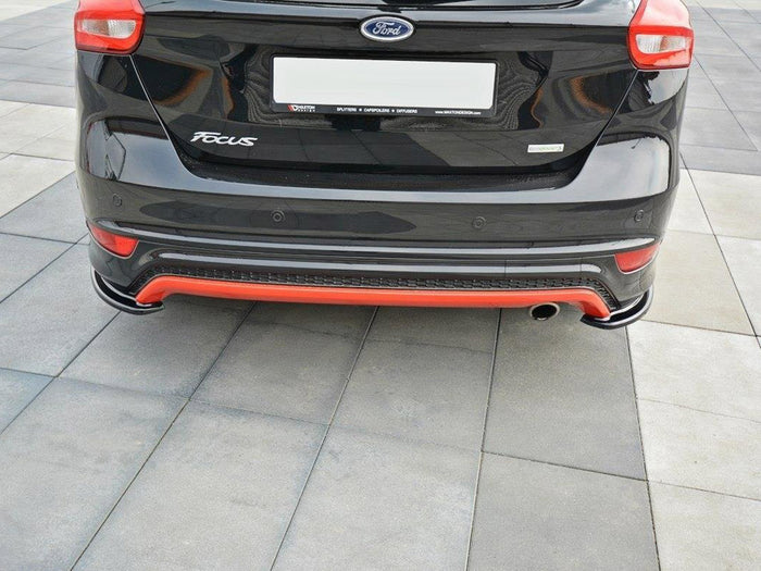 Ford Focus MK3 St-line (Facelift) 2015-2018 Rear Side Splitters - Maxton Design