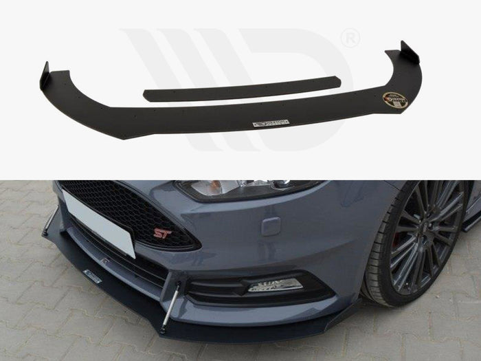 Ford Focus 3 ST (Facelift) Front Racing Splitter V.2 - Maxton Design