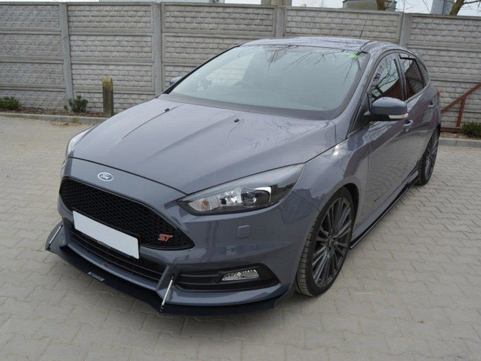 Ford Focus 3 ST (Facelift) Front Racing Splitter V.2 - Maxton Design