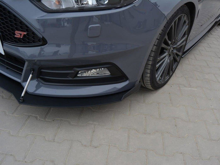 Ford Focus 3 ST (Facelift) Front Racing Splitter V.2 - Maxton Design