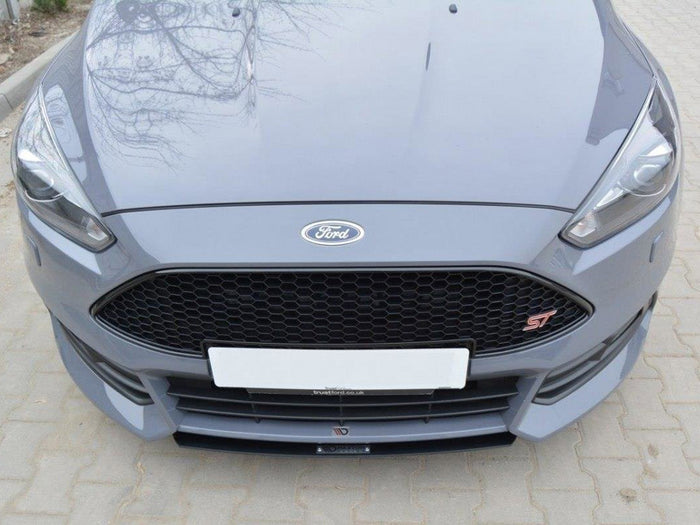 Ford Focus 3 ST (Facelift) Front Racing Splitter V.3 - Maxton Design