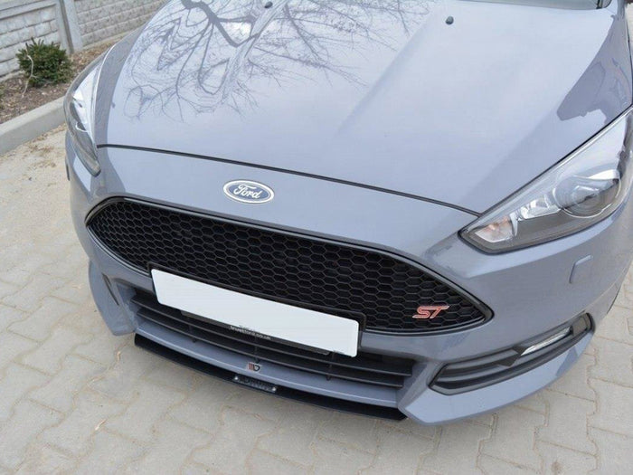 Ford Focus 3 ST (Facelift) Front Racing Splitter V.3 - Maxton Design